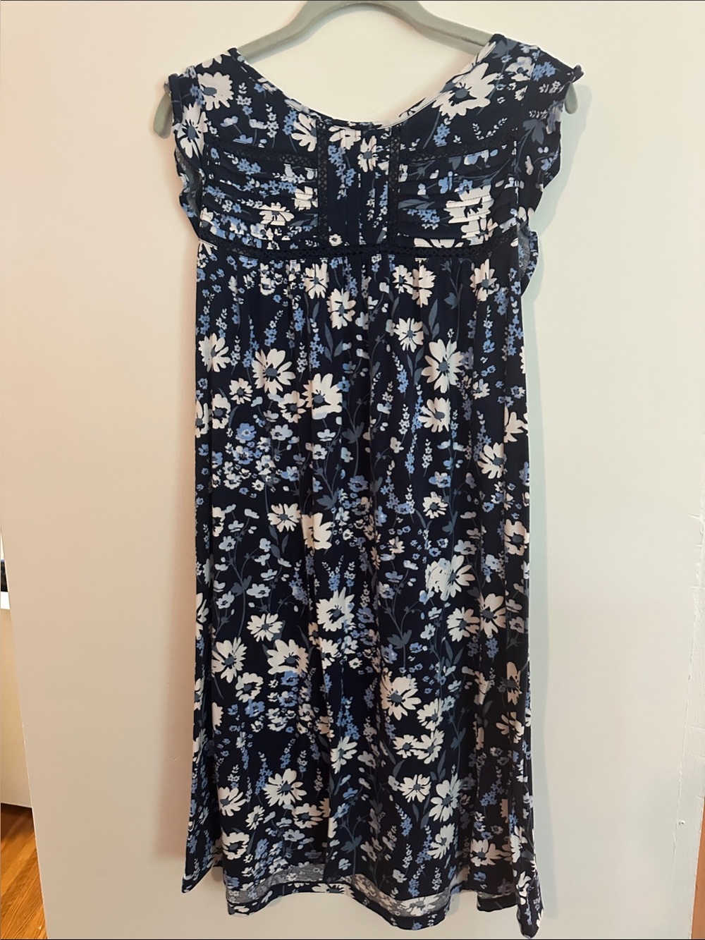 crown & ivy Navy Blue Floral Dress